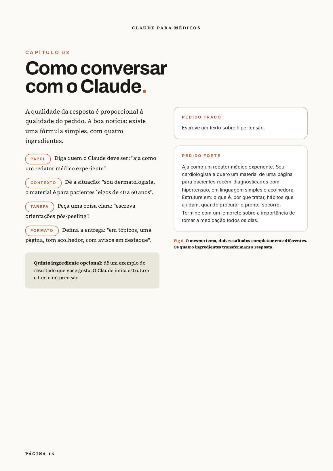 Página sobre como escrever prompts