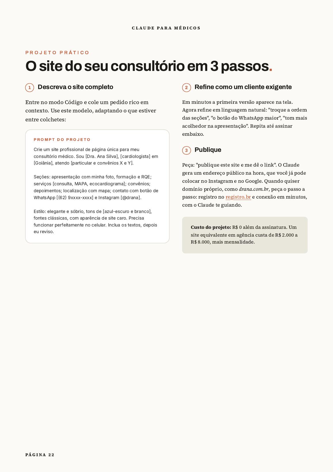 Passo a passo para criar um site com Claude Code
